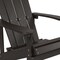 Flash Furniture Slate Gray Poly Resin Adirondack Chair, PK 4 4-JJ-C14501-SLT-GG - alternate 3